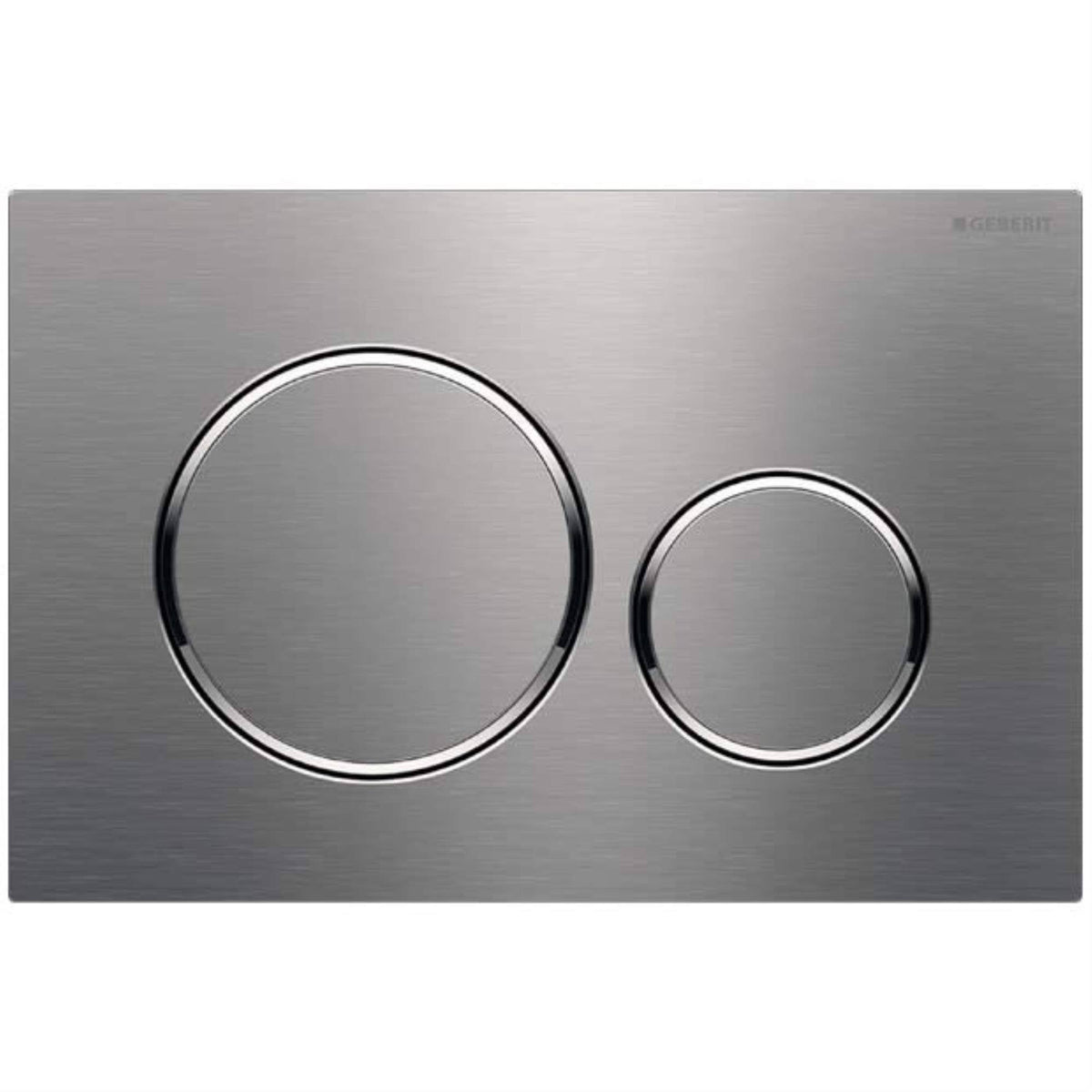 Brushed Nickel Dual Flush Actuator Plate N6382