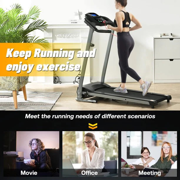 Foldable Incline Treadmill 230 LB Capacity Z1926