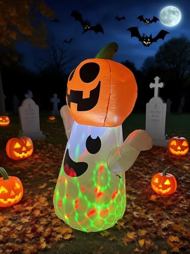8FT Inflatable Halloween Decoration with Built-in LED Lights E29277