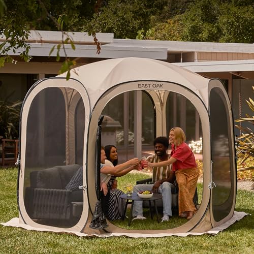 Pop-Up Screen House Tent 10 x 10 FT with Carry Bag F4357
