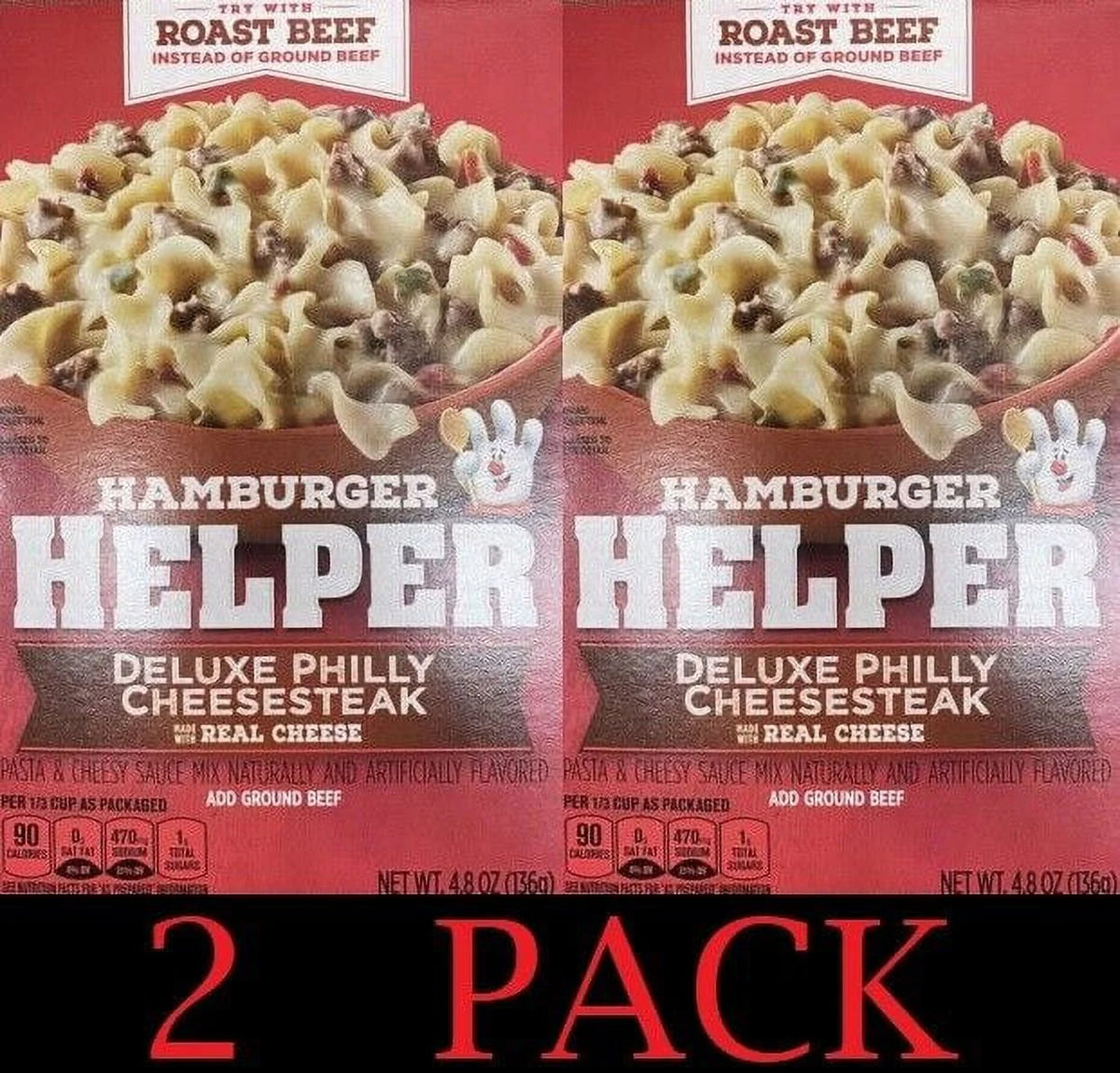 Hamburger Helper Philly Cheesesteak Mix 4.8 oz 2 Pack A86427