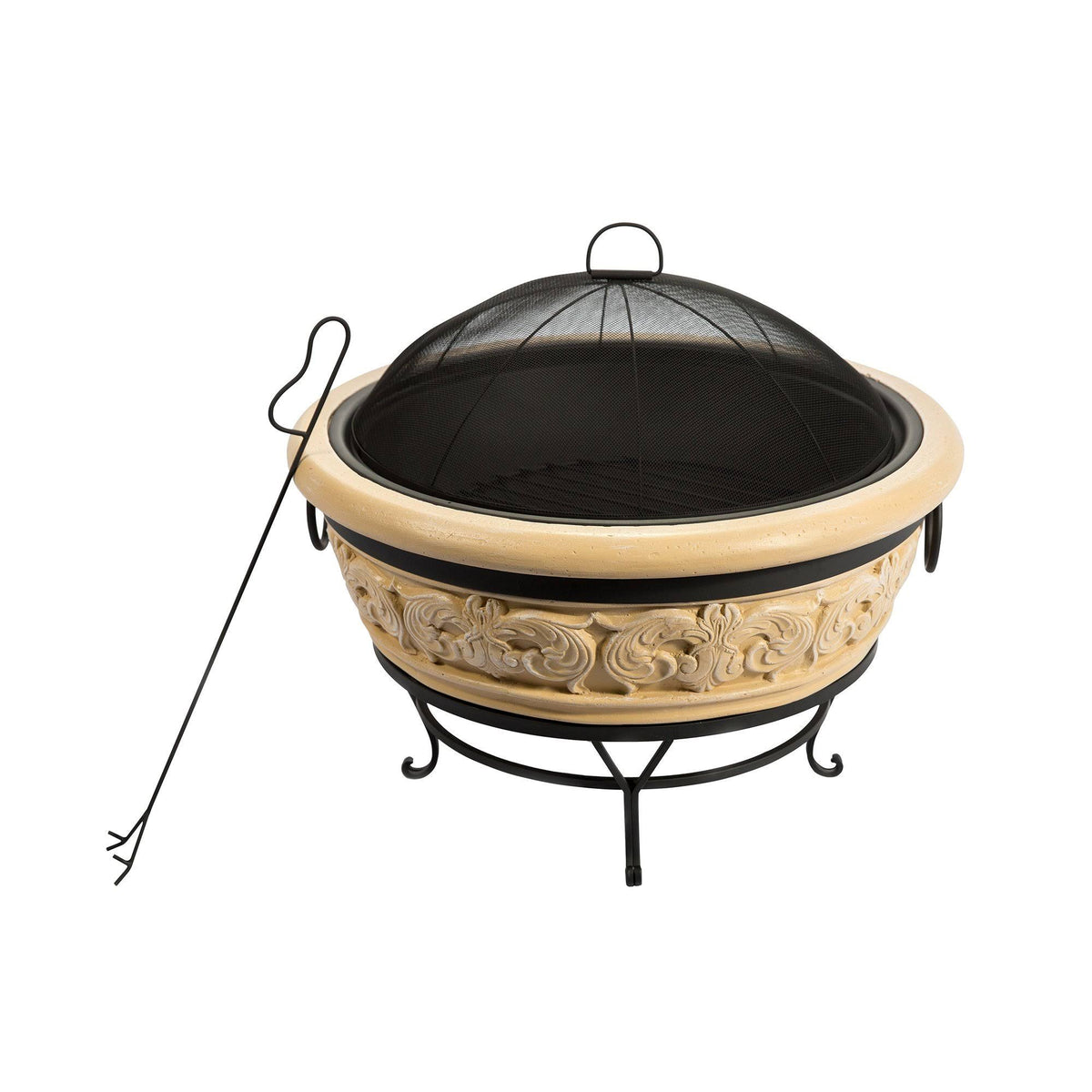 27 inch Round Wood Burning Fire Pit H403