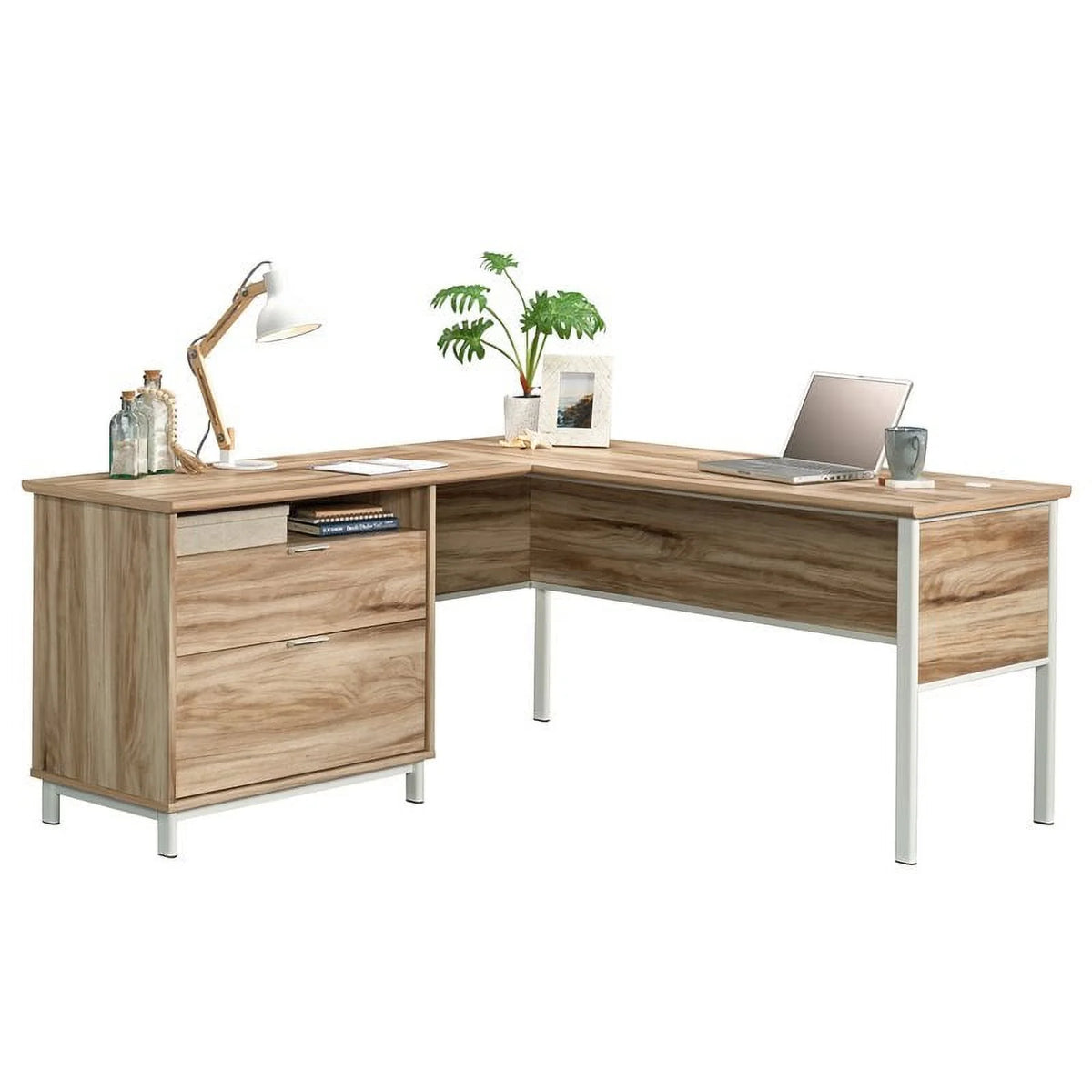 L-Shape Engineered Wood Desk K452945