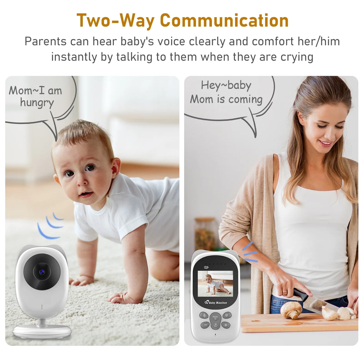 Wireless Digital Video Monitor with 2.4 Inch LCD Screen K81208