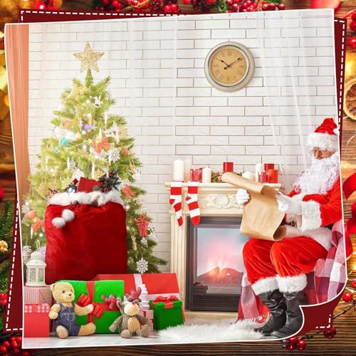 2 Pcs 56 x 36 Inch Extra Large Velvet Santa Gift Bag with Drawstring R91392