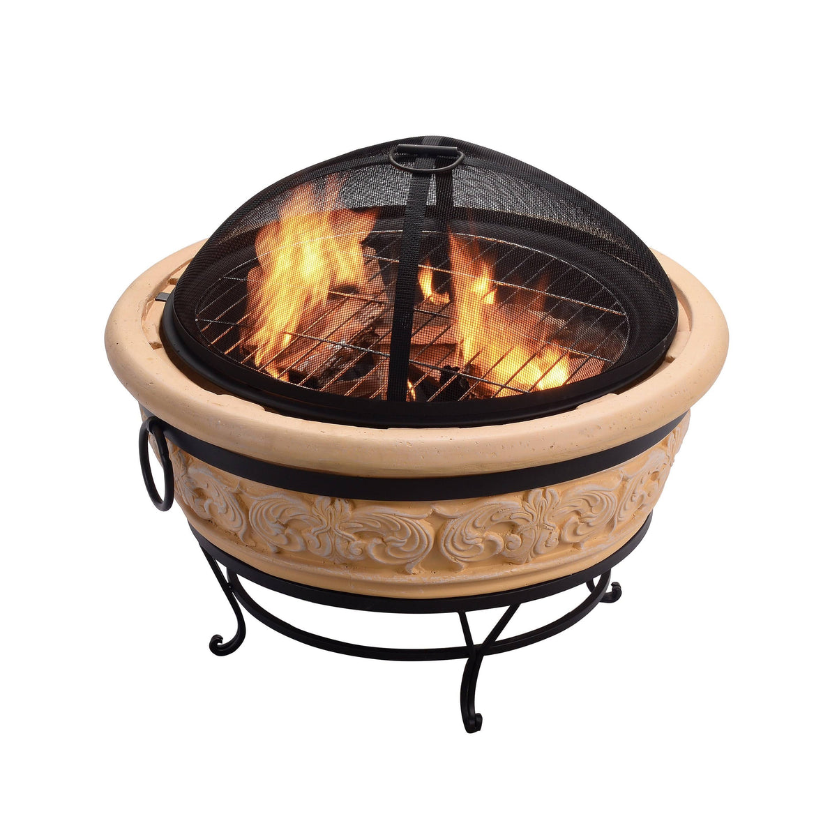 27 inch Round Wood Burning Fire Pit H403