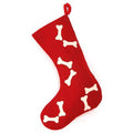 Dog Bone Christmas Stocking Red E209