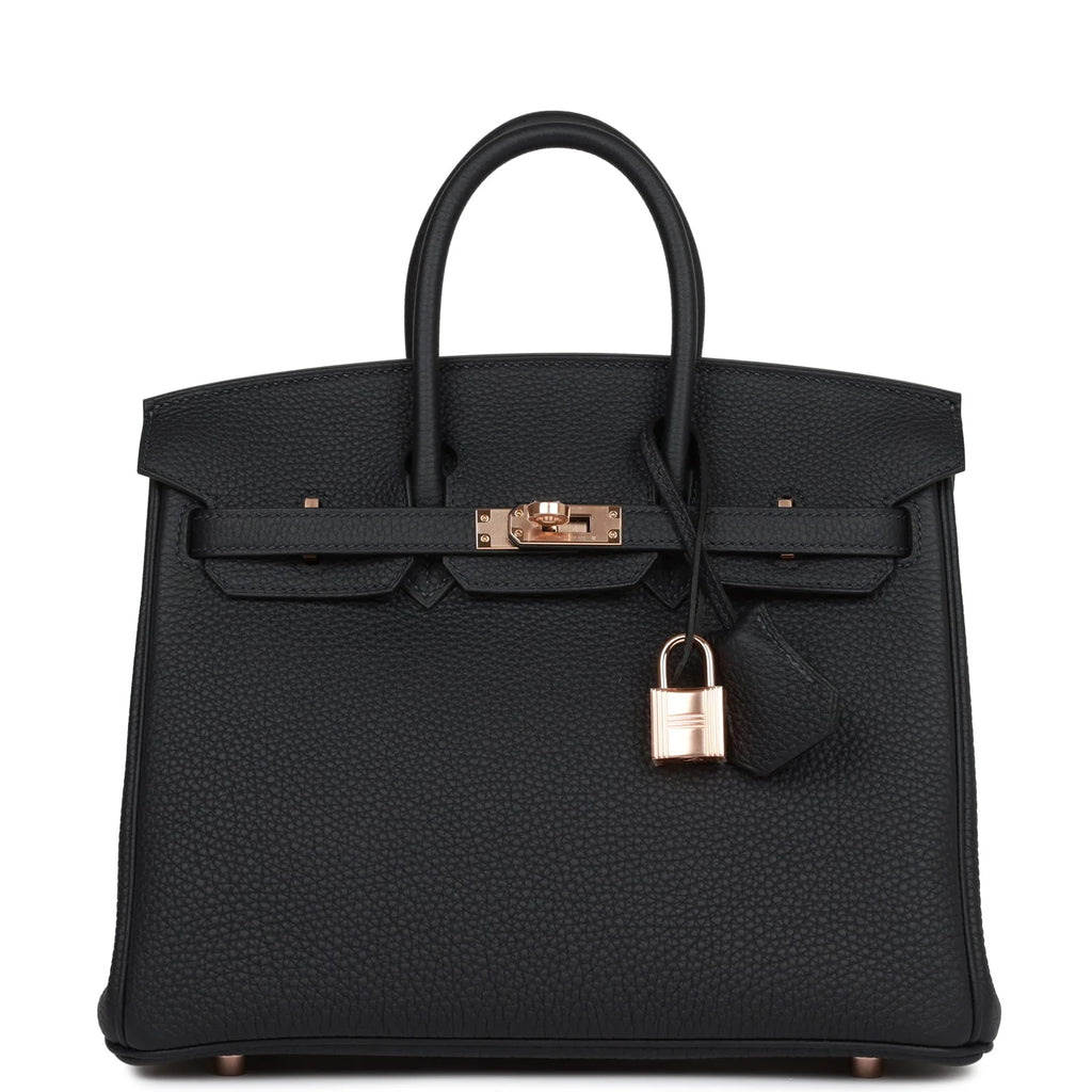 Birkin 25 Caban Togo Rose Gold Hardware L469015