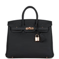 Birkin 25 Caban Togo Rose Gold Hardware L469015