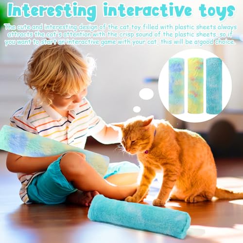 6 Pcs Catnip Cat Toy with Crinkle Sound Soft Plush R854