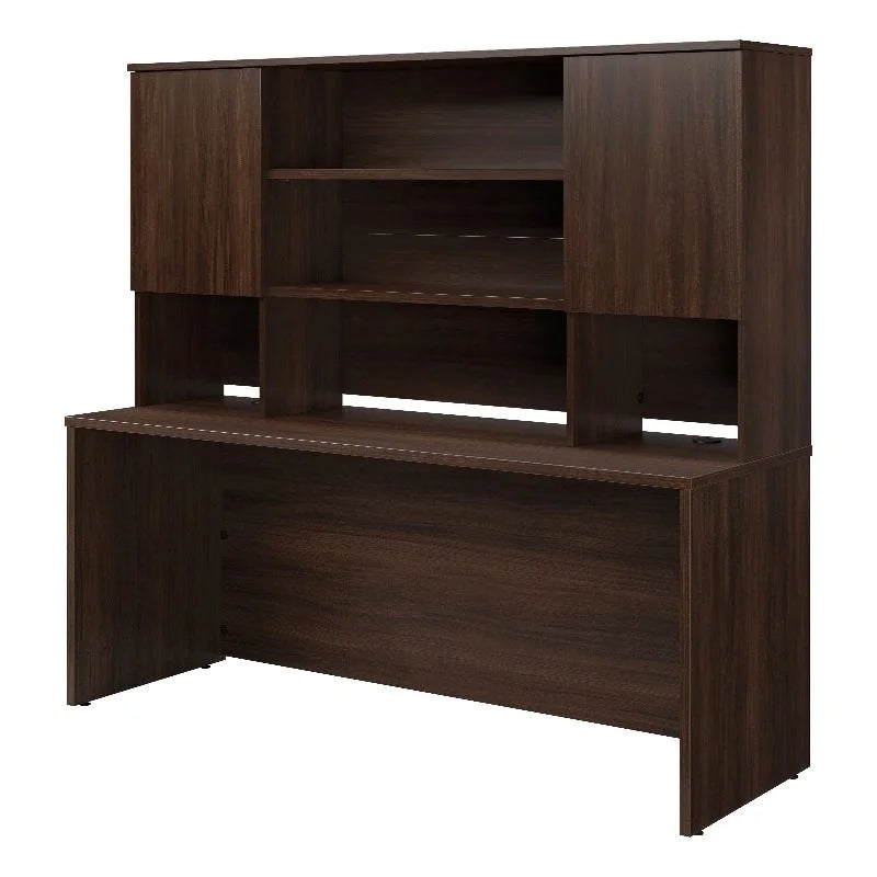 Engineered Wood Desk with Hutch I276