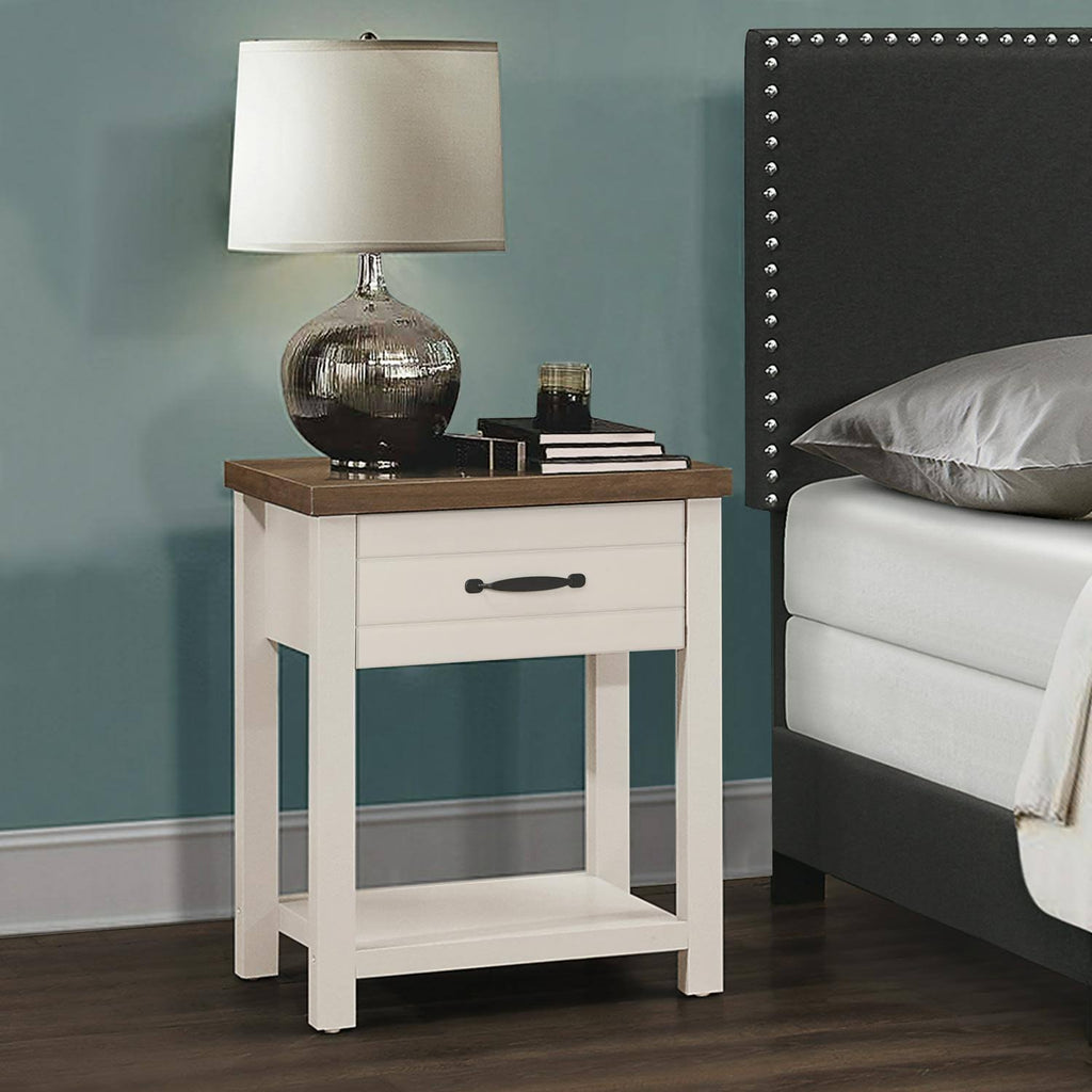 Gray Set of 2 Rectangular Nightstand U798