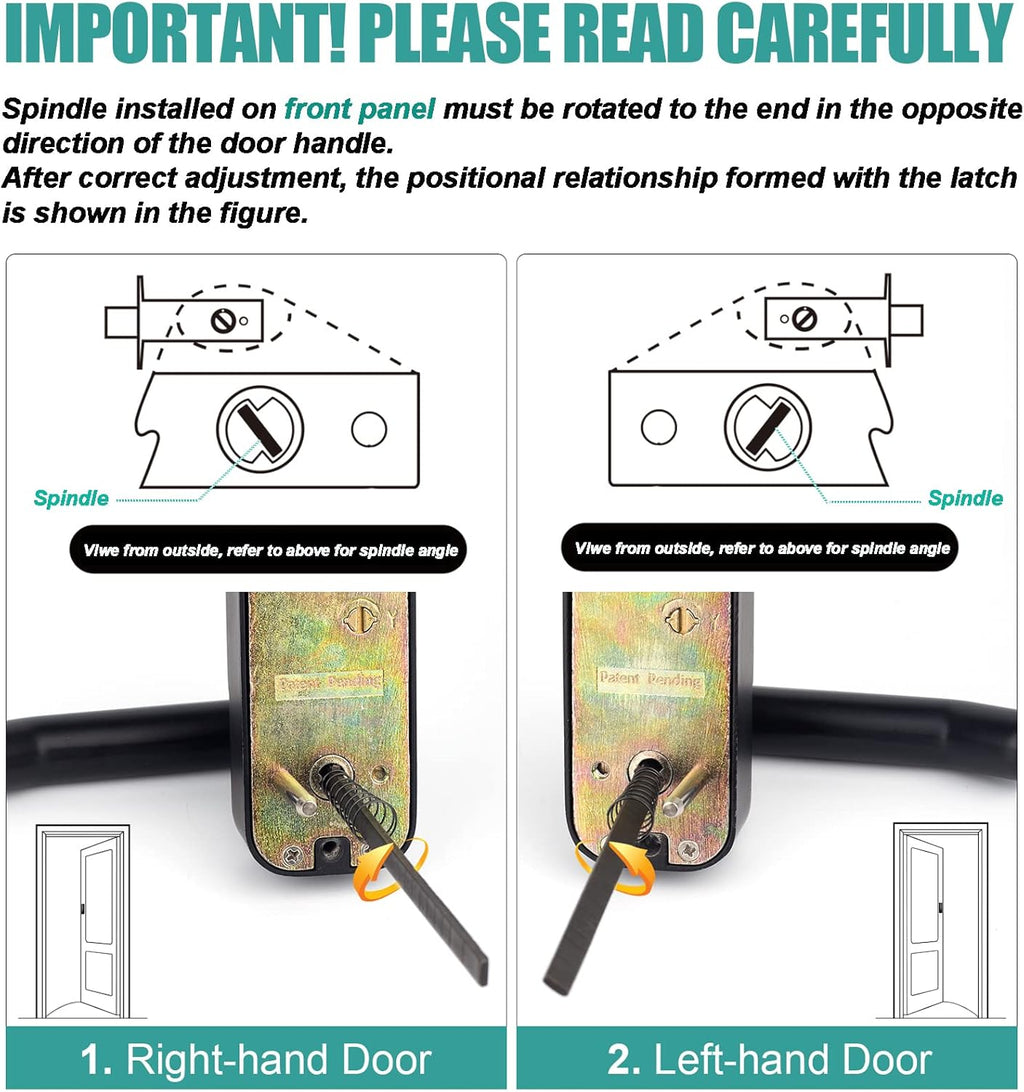Keyless Entry Door Lock with Keypad Door Knob Y37875