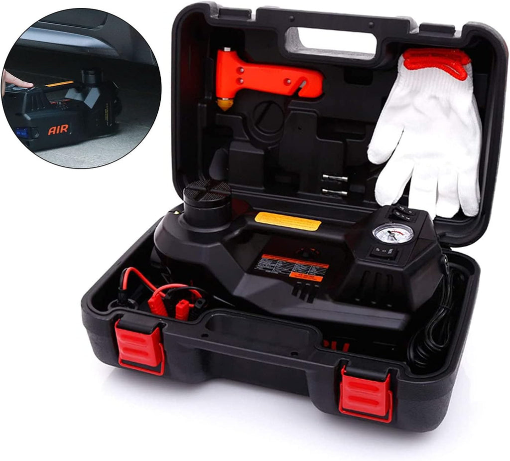 5 Ton Electric Hydraulic Car Jack Kit with Tire Pump N9934