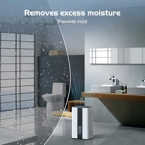 850 Sq.Ft 86OZ Water Tank Dehumidifier with Timer Auto Shut Off P559