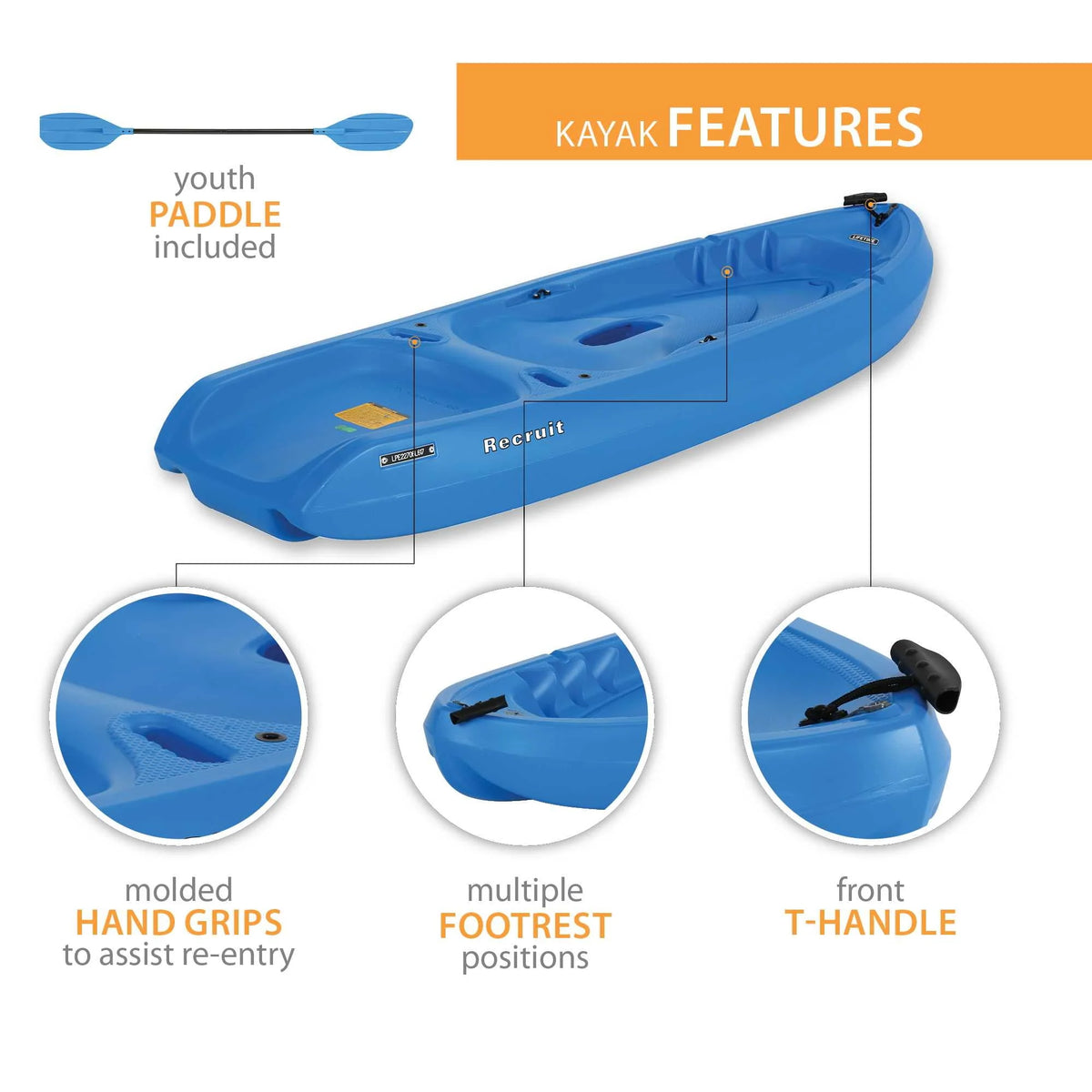 Youth Kayak Dragonfly Blue P718