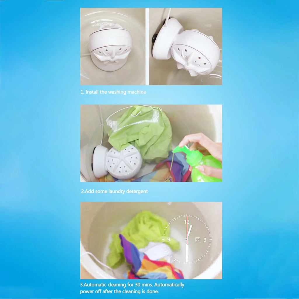 Portable Travel Washing Machine 24W M6268
