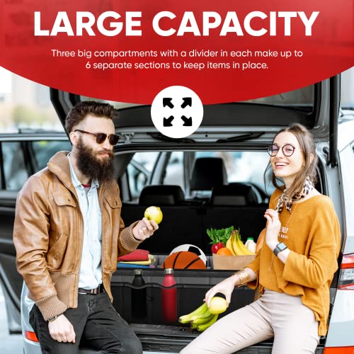 Collapsible Multi Compartment Car Trunk Organizer S11008