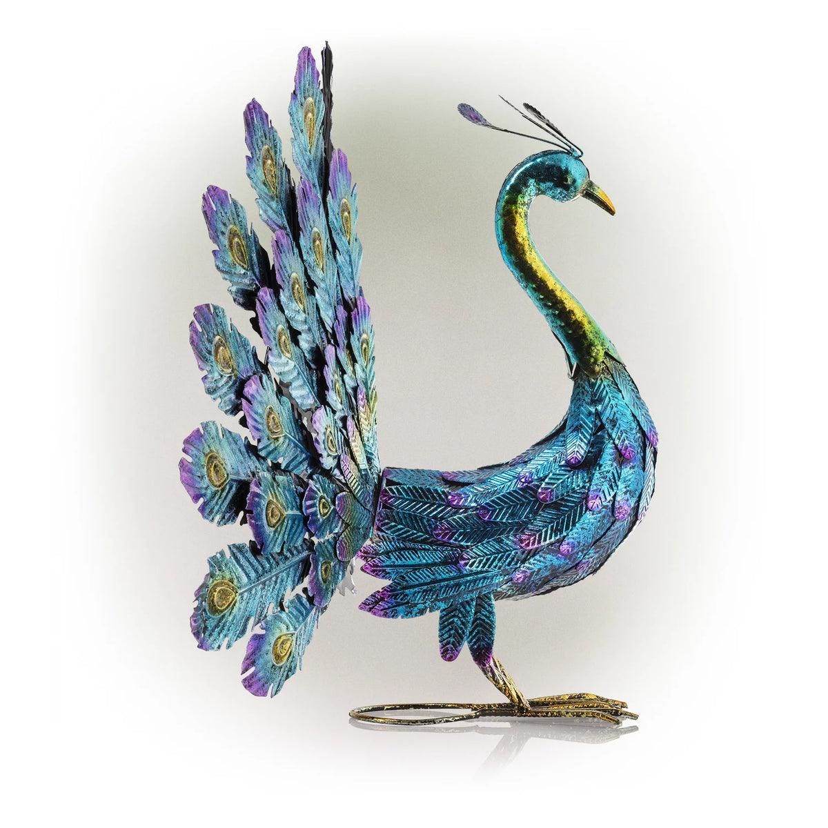 22" Peacock Garden Statue J585