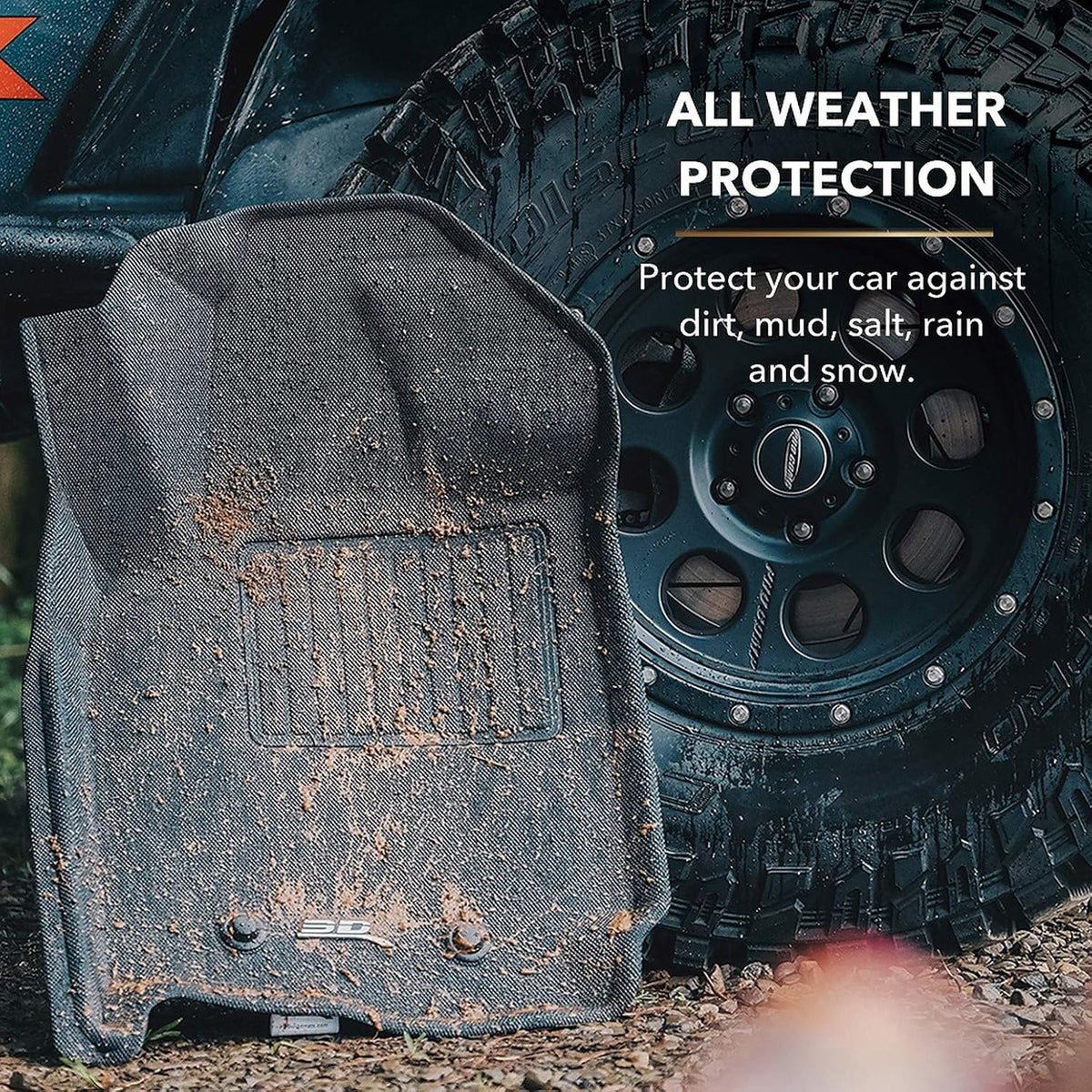 All-Weather Floor Mats Custom Fit Car Floor Liners Black Q742