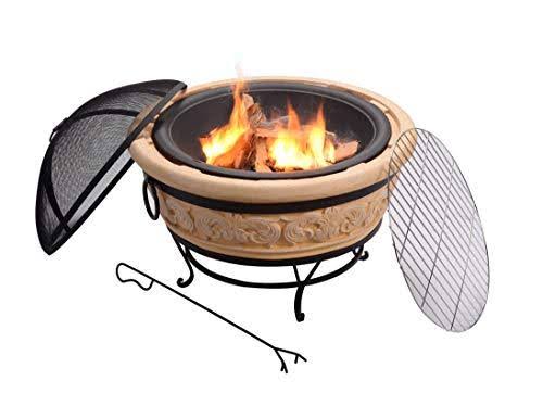 27 inch Round Wood Burning Fire Pit H403