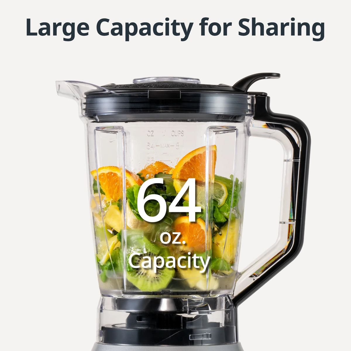 64oz Countertop and Personal Blender, 3 Speeds Pulse, Black T3974