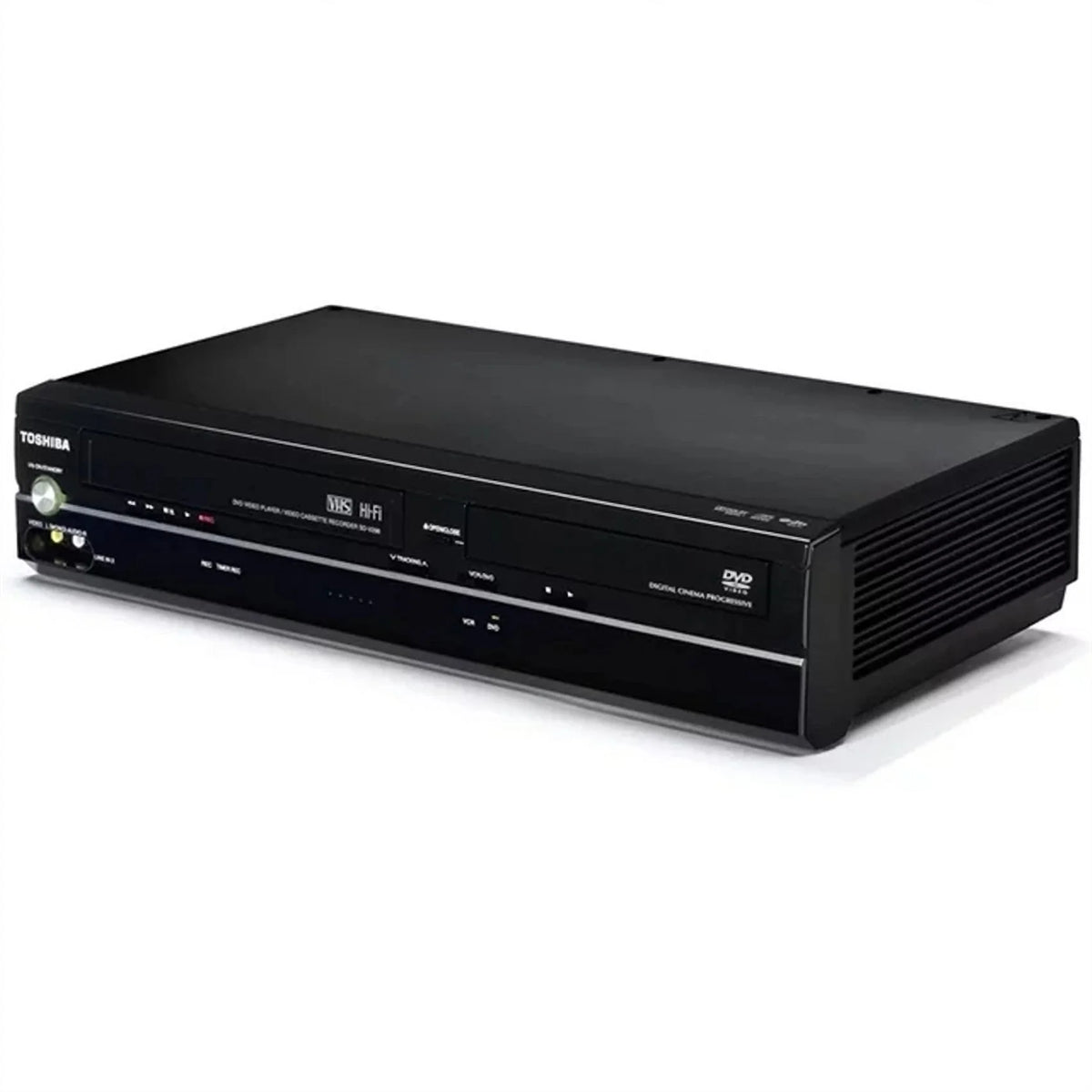 Black DVD & VCR Combo J670