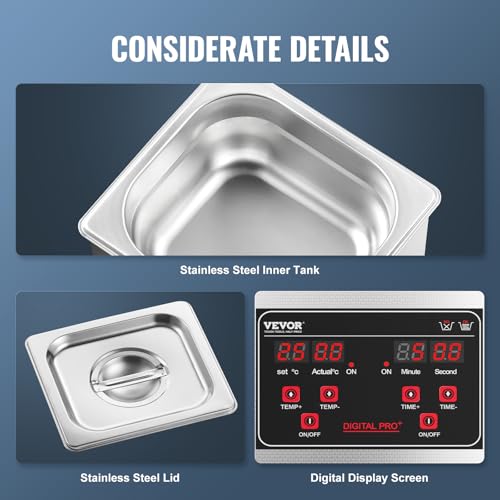10L Stainless Steel Ultrasonic Cleaning Machine with Digital Timer & Heater N122