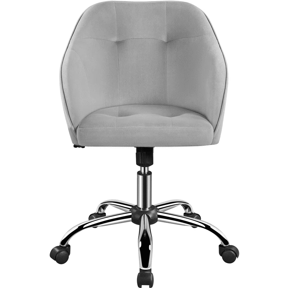 Pink Velvet Adjustable Swivel Office Chair Y821