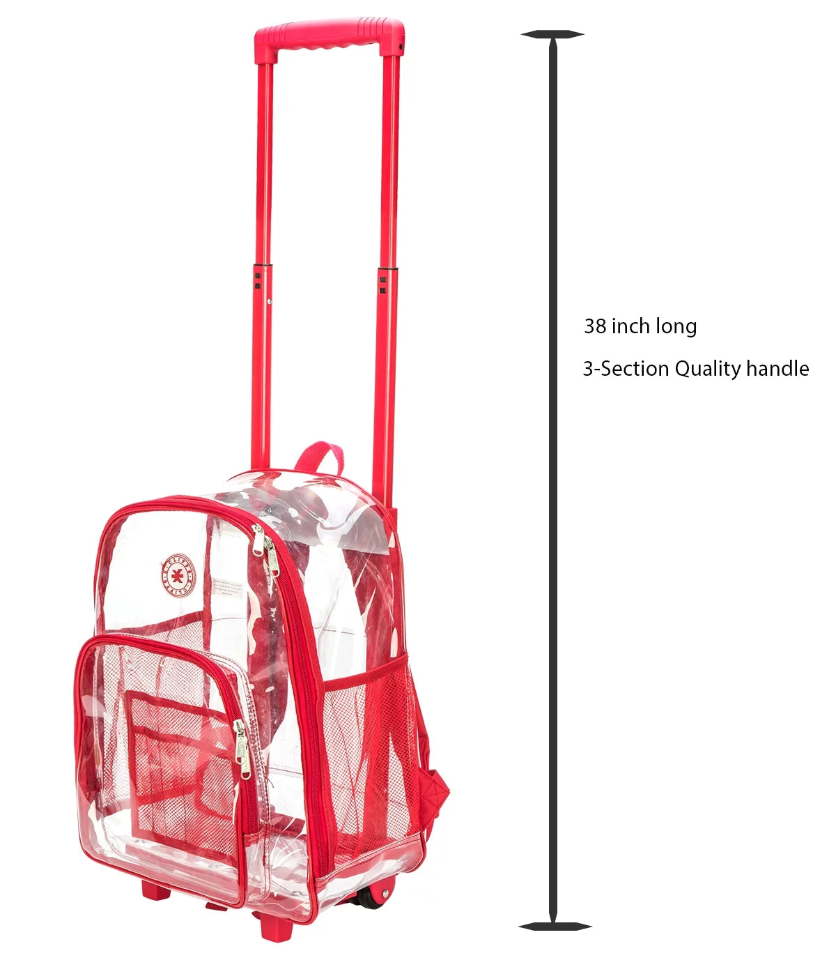 Clear 17" Rolling Backpack E23885
