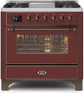 Burgundy Dual Fuel Natural Gas Range I897656