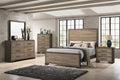 5-piece Eastern King Bedroom Set Brown and Light Taupe C65532