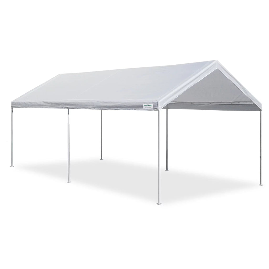 10' x 20' x 8.5' Metal Steel Frame & Polyester Top Carport Shelter H799397