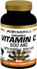 Vitamin C-500 Chewable Wafers 50 Tablets Pack of 2 L663042