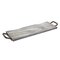 Grey Wash Wood & Metal Tray T320078