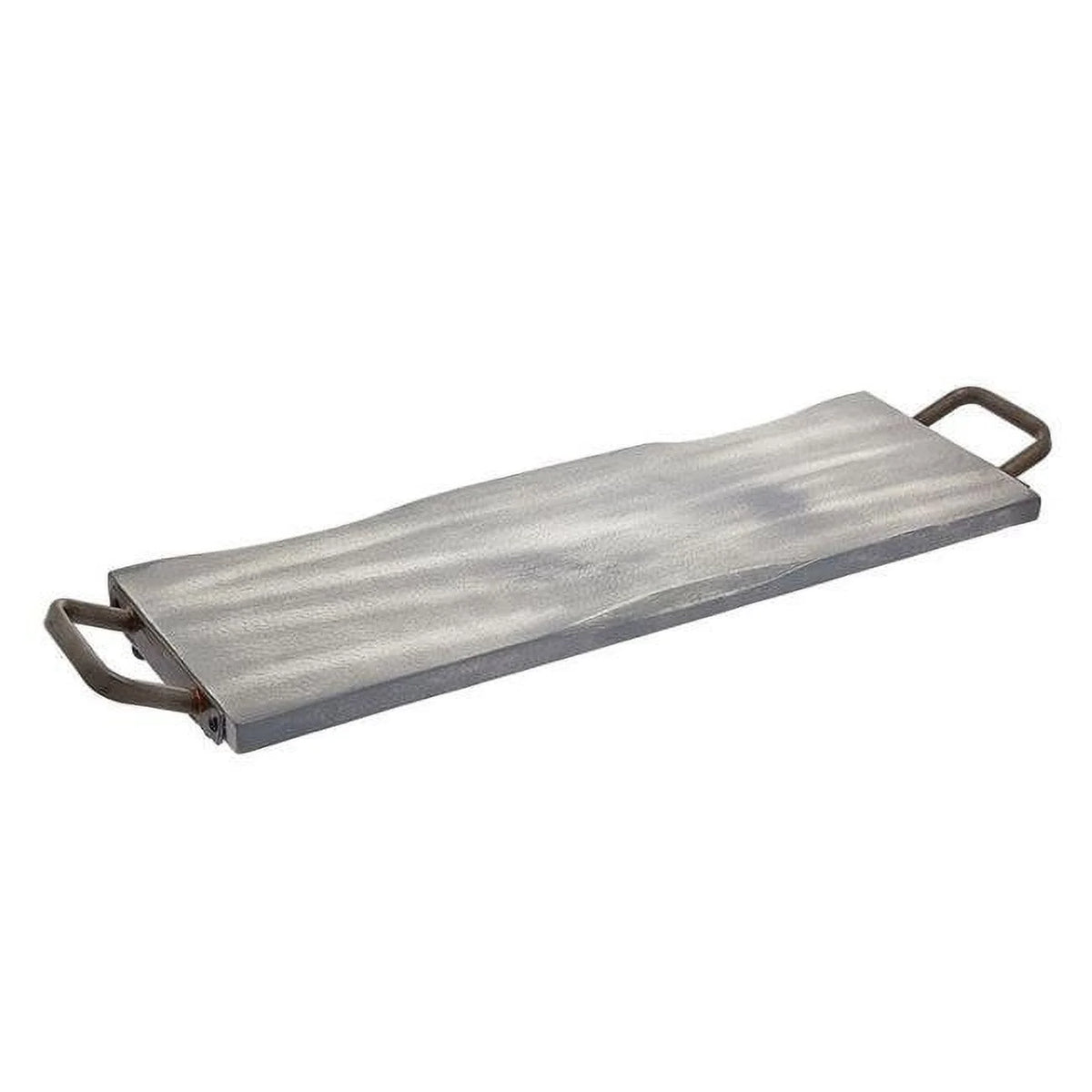 Grey Wash Wood & Metal Tray T320078