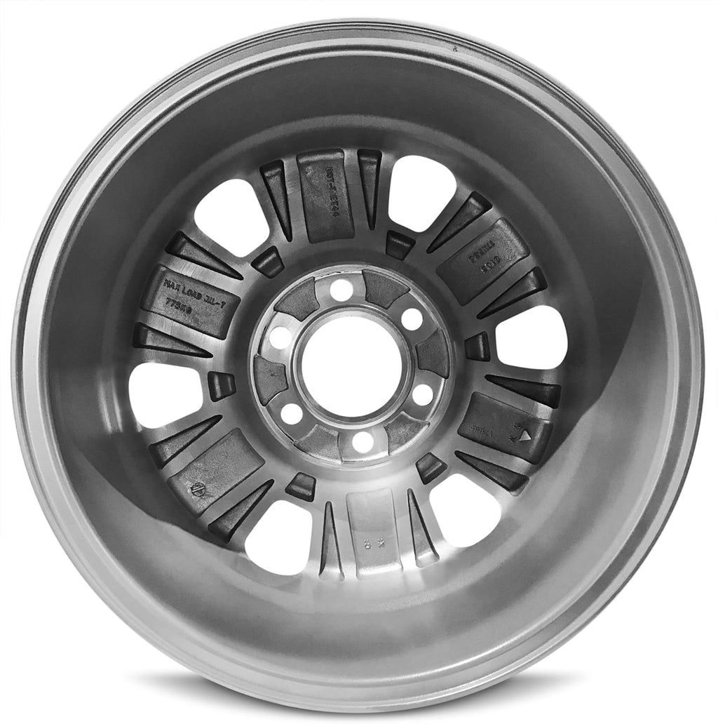 17 inch 6 Lug Silver Aluminum Wheel D8565