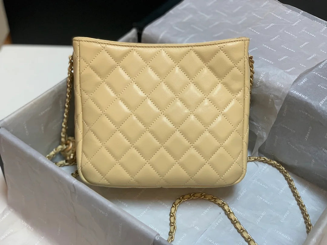 Beige Hobo Handbag S1044