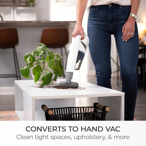 Cordless Stick Vacuum 2-Speed 2-in-1 Handheld White Z107