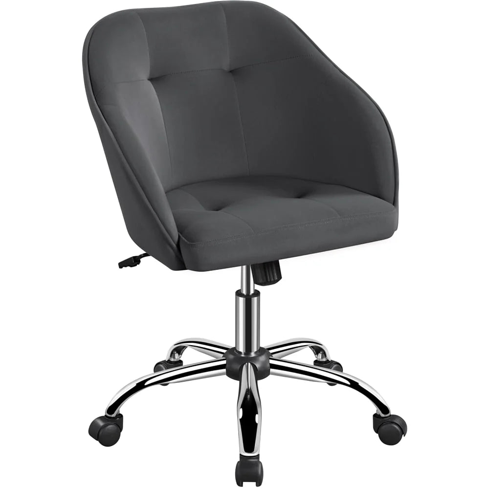 Pink Velvet Adjustable Swivel Office Chair Y821