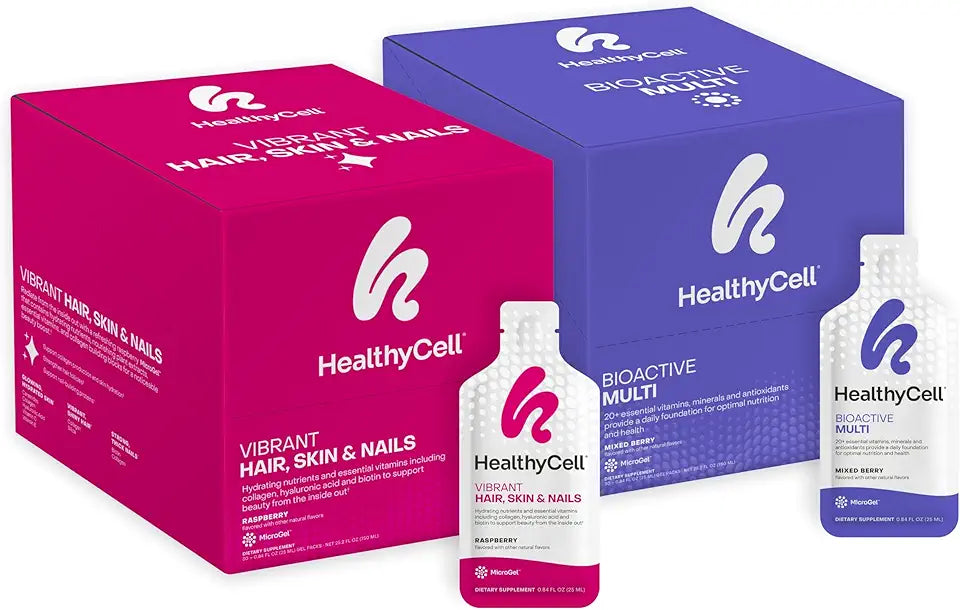 Bioactive Multi + Hair Skin & Nails Bundle Liquid Collagen Supplement 30 Gel Packs x 2 J72277