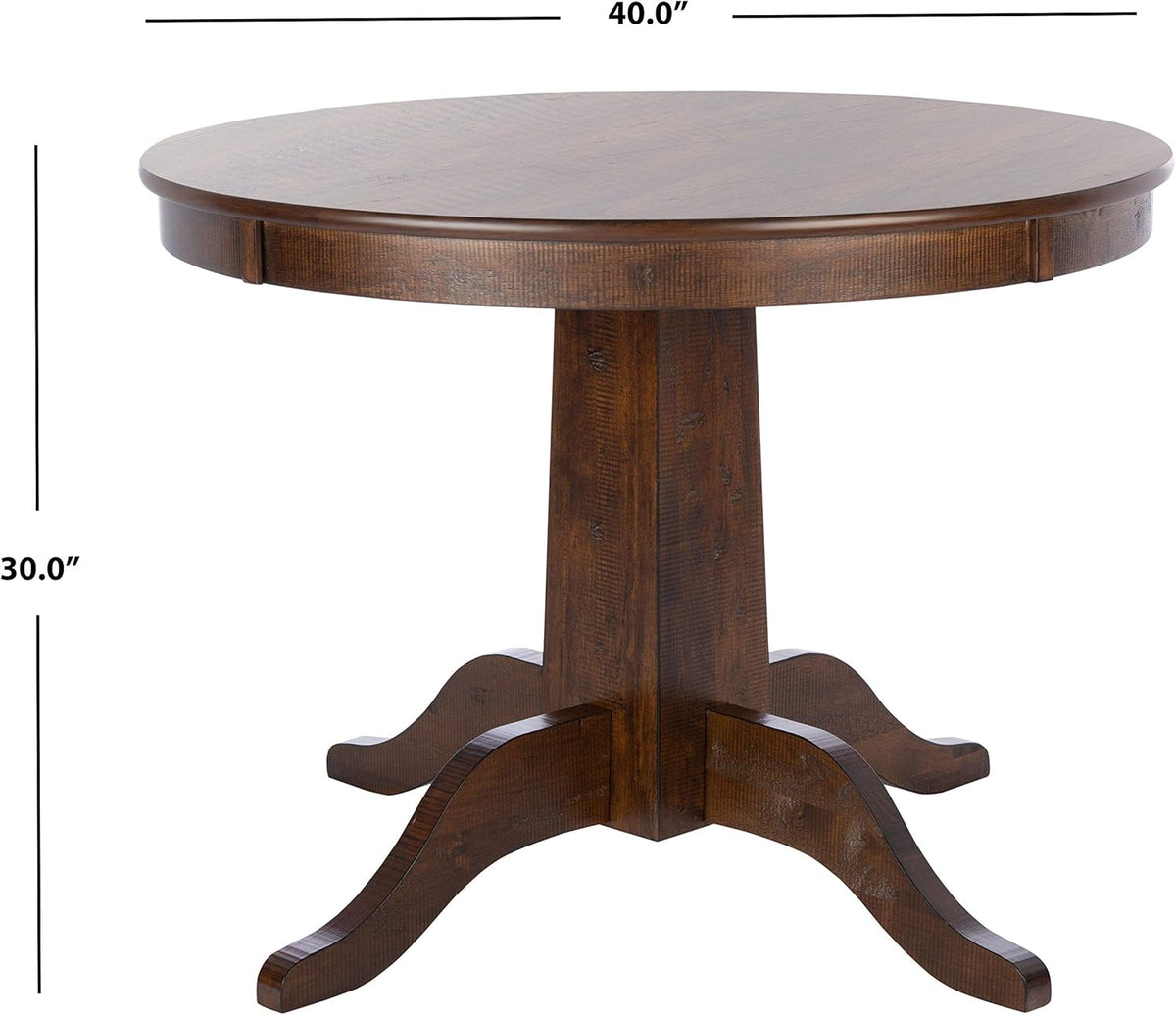 Rustic Café Brown Round Dining Table N203205