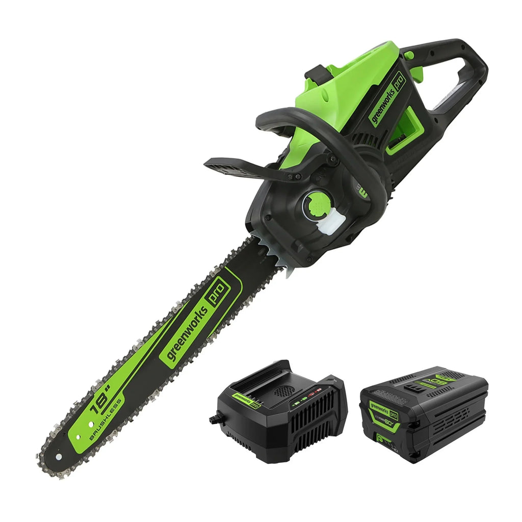 60V Cordless Chainsaw with Battery & Charger E365948