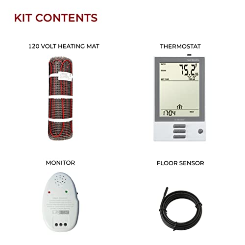 120v Electric Radiant Floor Heating System Mat Kit F246