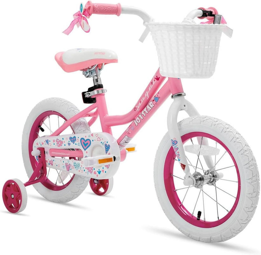 12 14 16 18 Inch Kids Bike with Training Wheels & Basket W25500