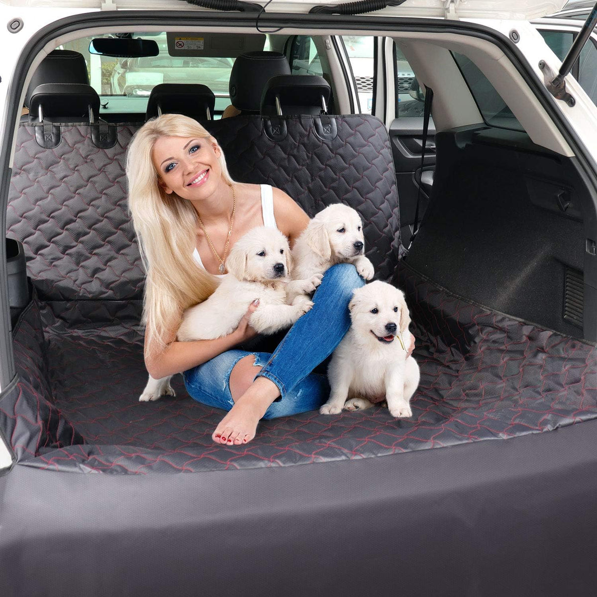 Waterproof Nonslip SUV Cargo Liner with Bumper Flap L599274