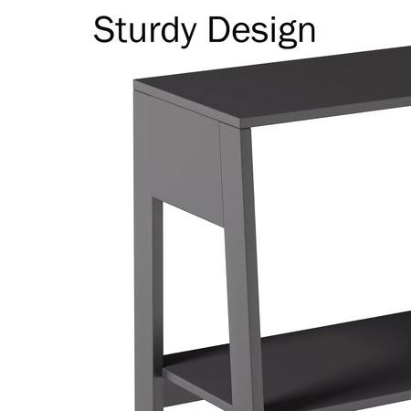 Gray 5-Tiered Ladder-Style Bookcase Z9916