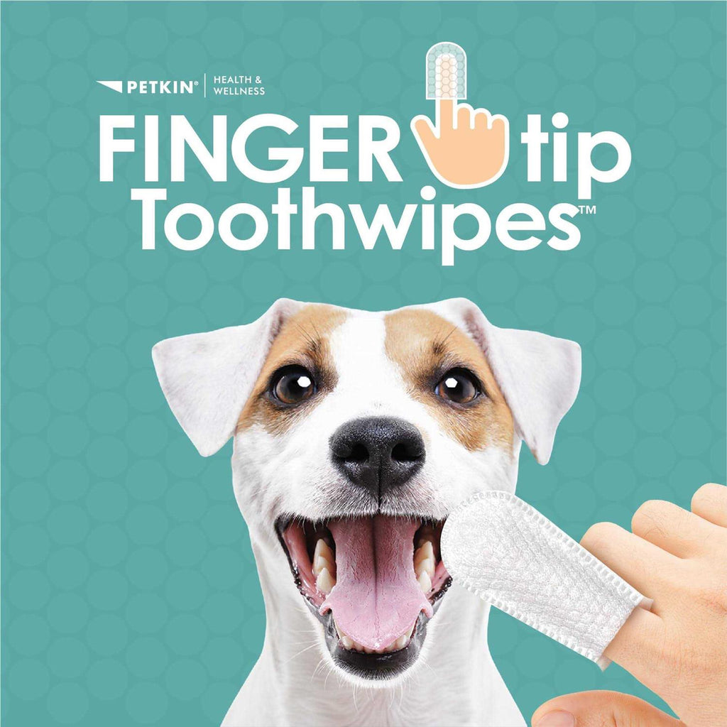 Fingertip Tooth Wipes for Dogs and Cats 50 Finger Wipes B7598