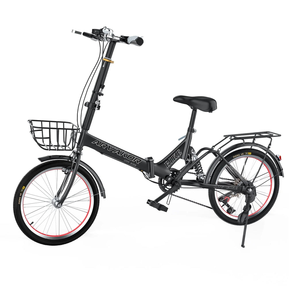 7 Speed Folding Bike with Carbon Steel Frame C642513