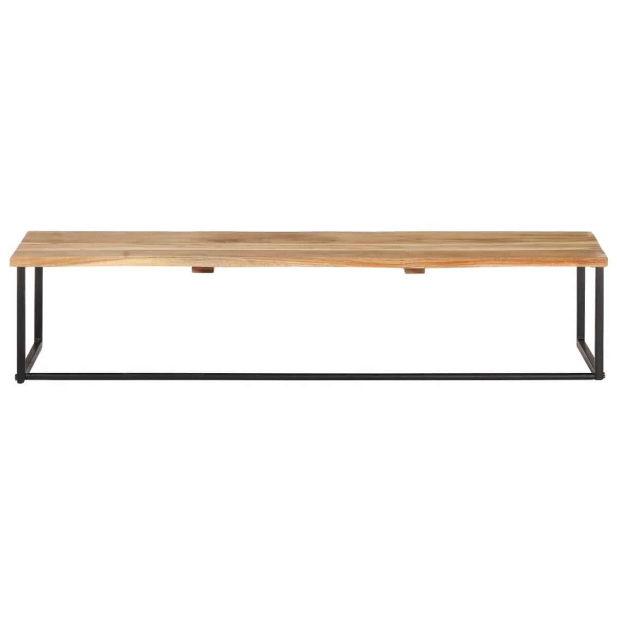 Acacia Wood Wall Mounted Coat Rack with Storage Shelf B43458